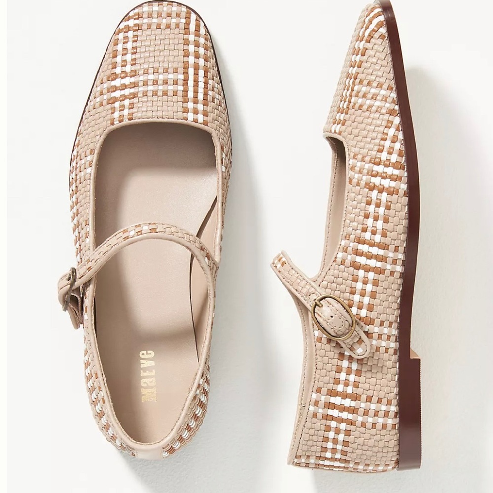Maeve Woven Mary Jane Flats